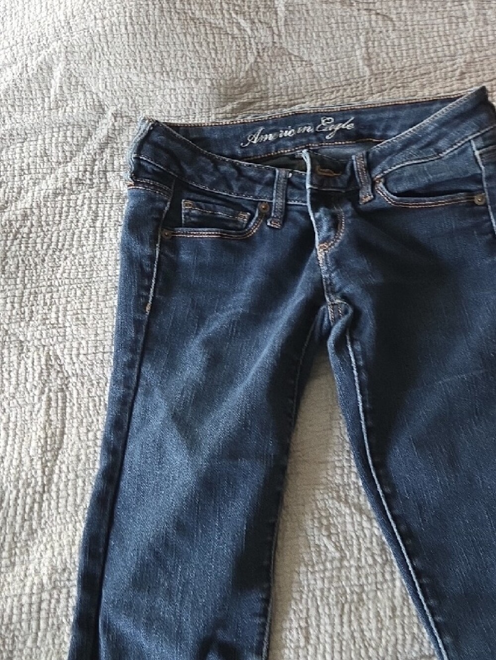 American Eagle Outfitters Dark Indigo Skinny Jeans - Picture 5 of 13